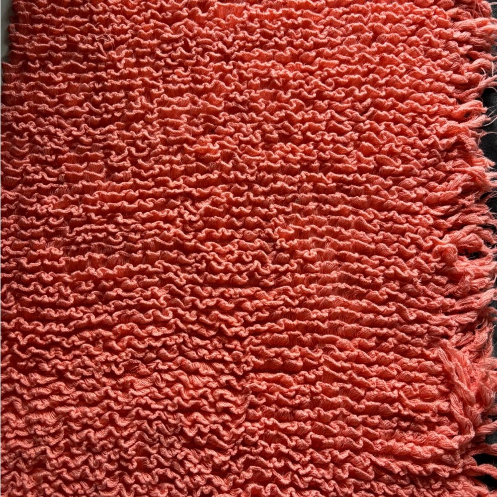 Max Studio Coral Textured Throw Blanket